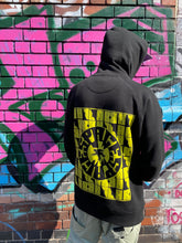 Load image into Gallery viewer, UFO Abduction Hoody - yellow on black
